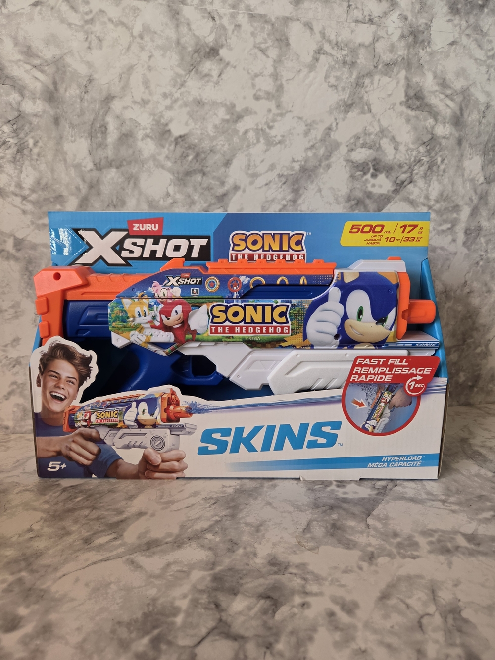 X-Shot Sonic The Hedgehog Blaster - Blue & Orange